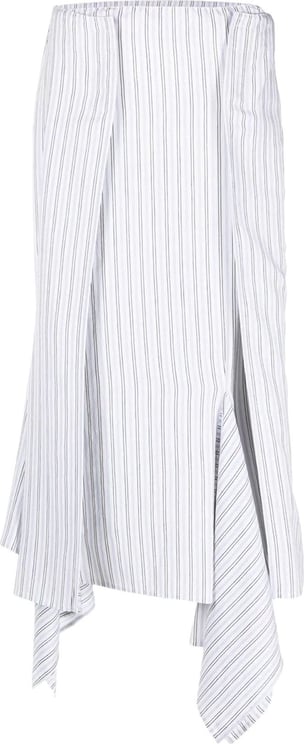 MM6 Maison Margiela Skirt White/blue Stripes Blauw