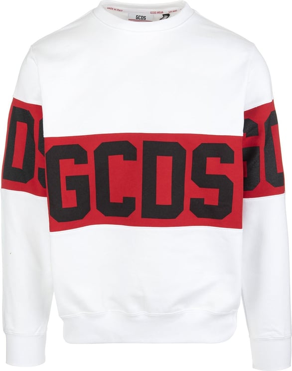 GCDS Gcds Logo Sweatshirt Wit