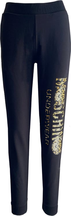 Moschino Moschino Underwear Leopard Logo Track Pants Zwart