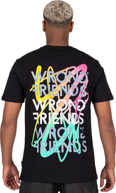 Wrong Friends Lima t-shirt zwart Zwart