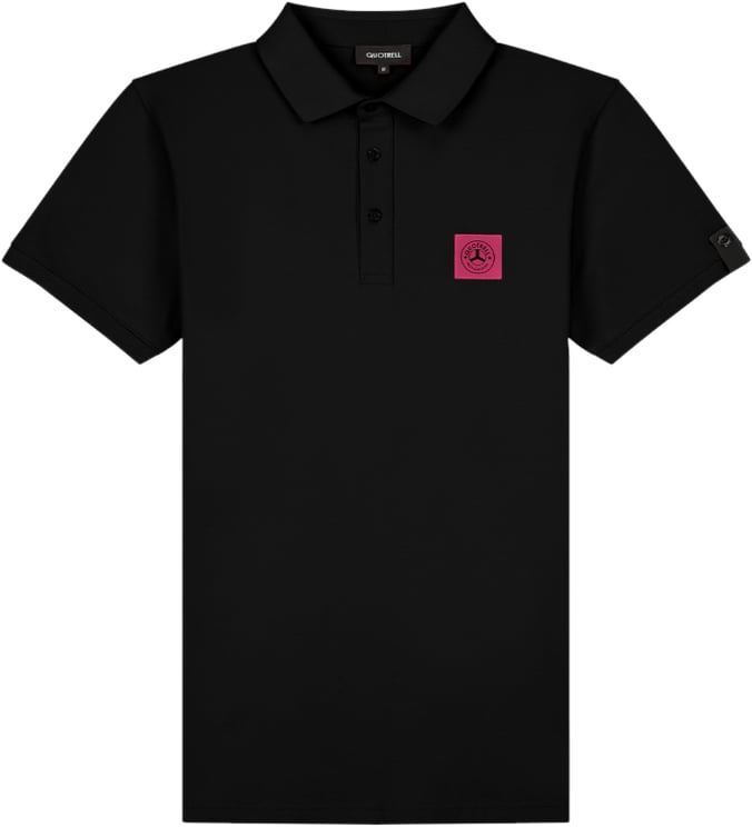 Quotrell Squadron Polo | Black / Fuchsia