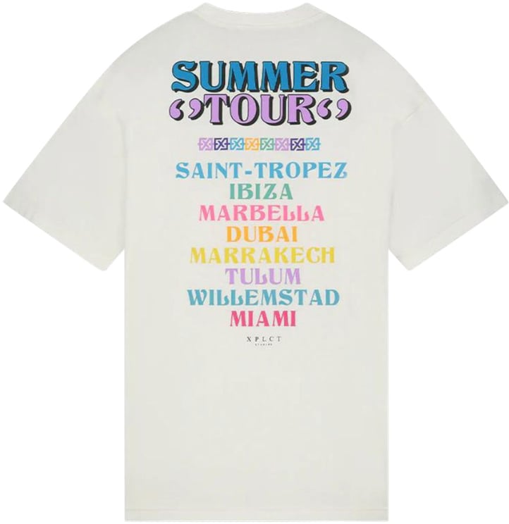 XPLCT Studios Tour Tee White Wit