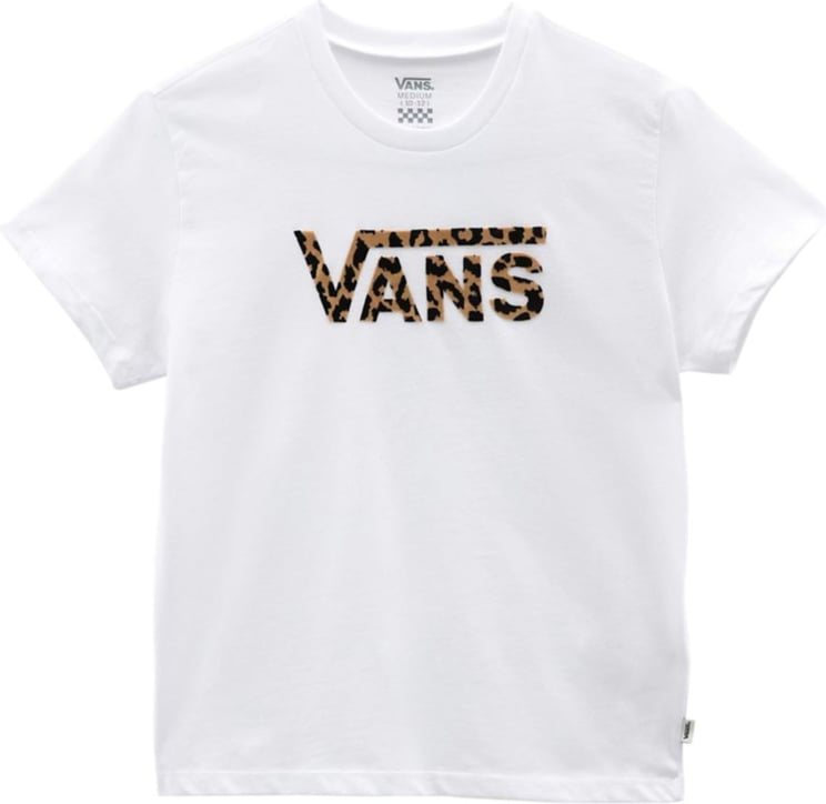 Vans T-shirt Kid Leopard Flying V Vn0a7rt4wht Wit