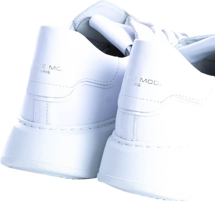 Philippe Model Temple White Leather Sneaker White Wit
