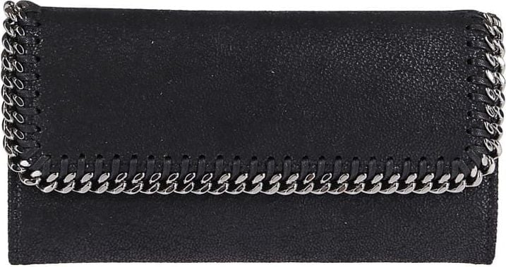 Stella McCartney Continental Flap Wallet Zwart