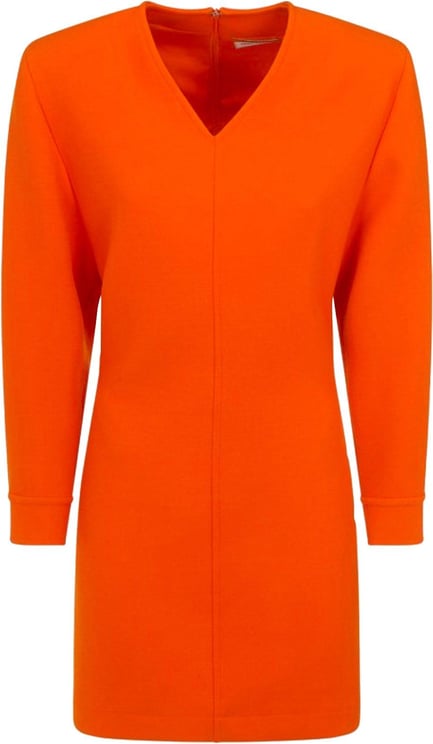 Saint Laurent Saint Laurent Wool Dress Oranje