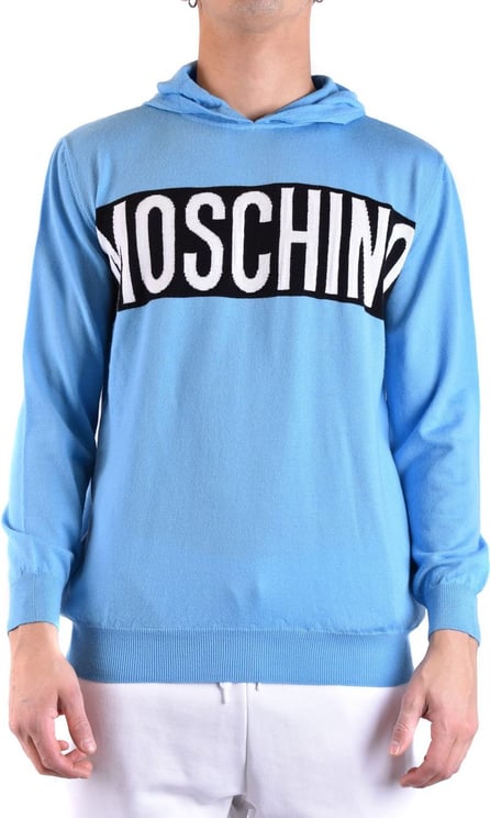 Moschino Sweater Cyan Blauw