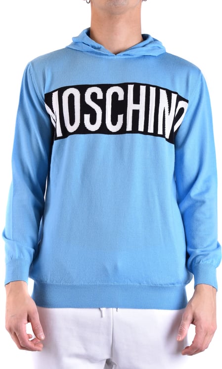 Moschino Sweater Cyan Blauw