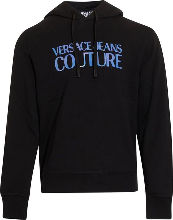Versace Jeans Couture Branding Hoodie Black Zwart