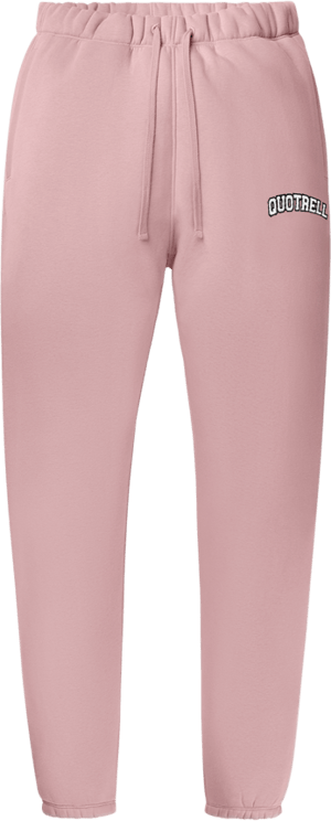 Quotrell University Pants | Mauve / White Roze