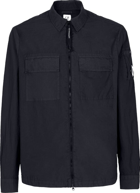 CP Company Jacket Man Taylon L Zipped Shirt 12cmsh141a-005783g-888 Blauw