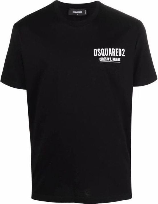 Dsquared2 black small logo t-shirt Zwart