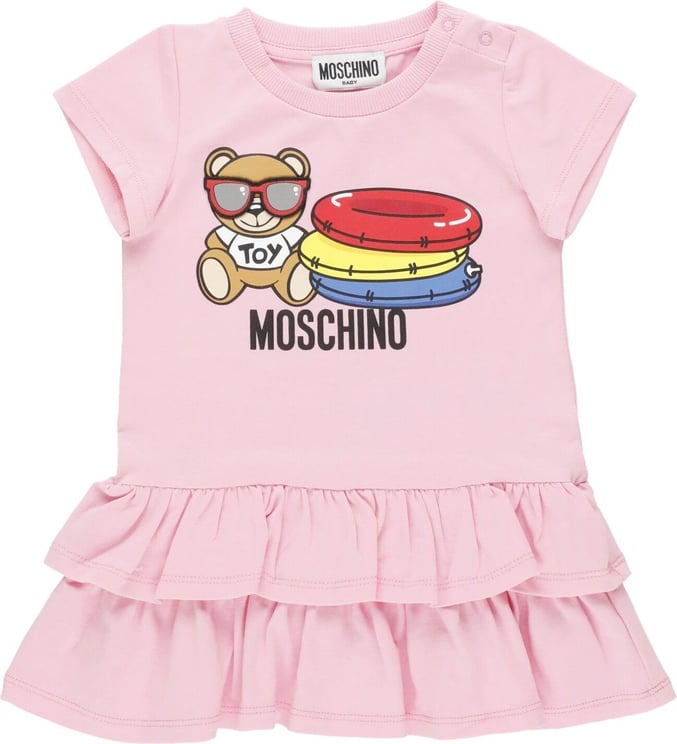 Moschino Moschino Dress Occhiali Newborn Roze