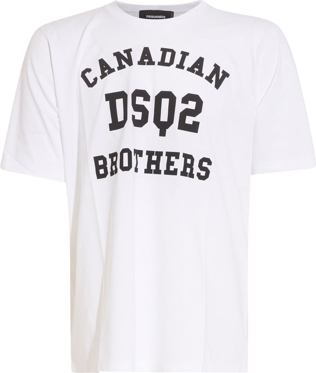 Dsquared2 white canadian trip t-shirt Wit
