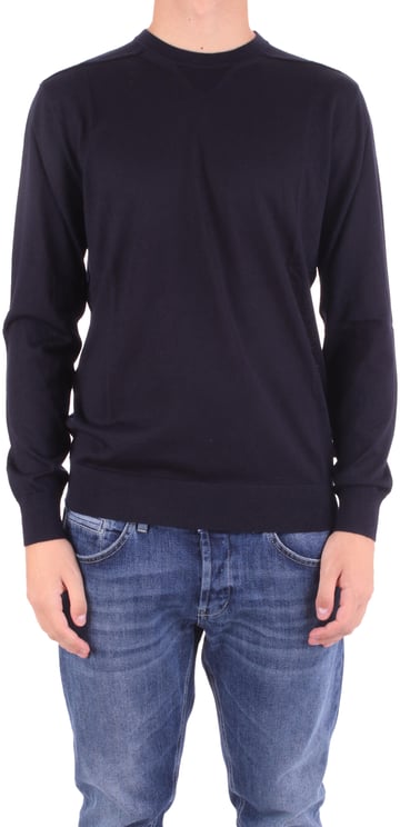 Emporio Armani Sweaters Blue Blauw