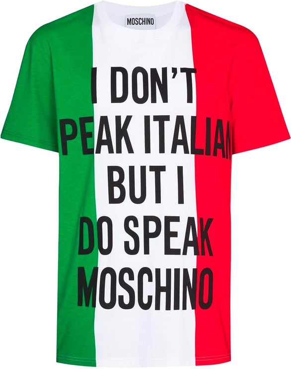 Moschino Moschino Couture Cotton T-Shirt Wit