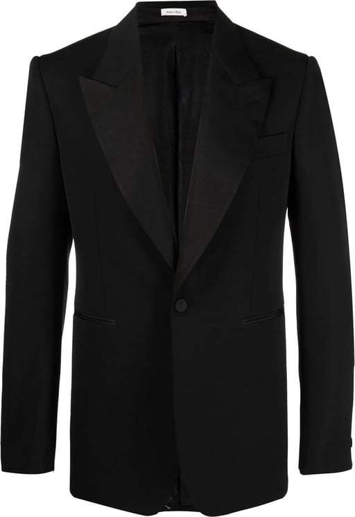Alexander McQueen tailored single-breasted suit jacke Zwart