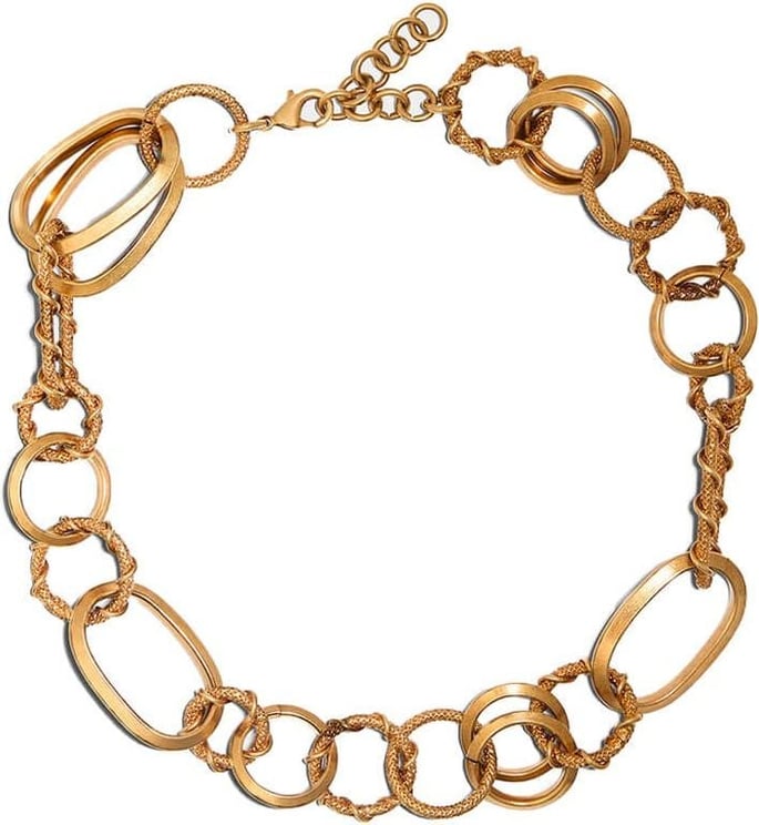 Dsquared2 Rings Chain Vintage Gold Necklace Gold Goud
