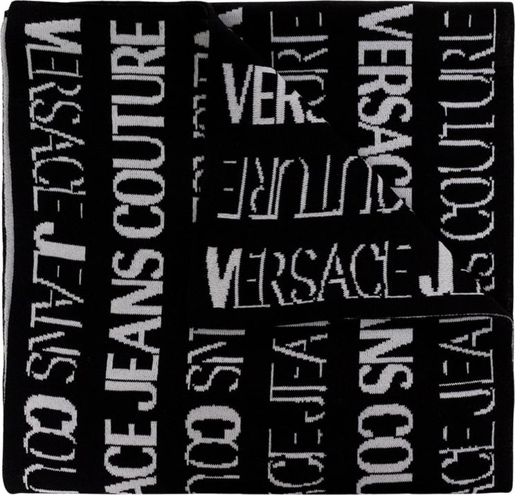 Versace Jeans Couture Logo Sjaal Zwart Zwart