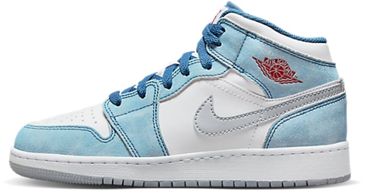 Nike Air Jordan 1 Mid SE French Blue Light Steel (GS) Divers