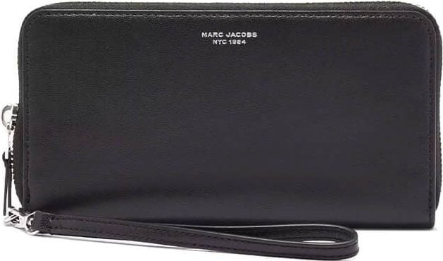 Marc Jacobs The Slim 84 Continental Black Wallet Black Zwart