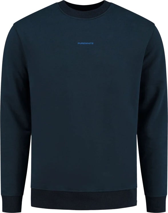 Purewhite sweater navy Blauw