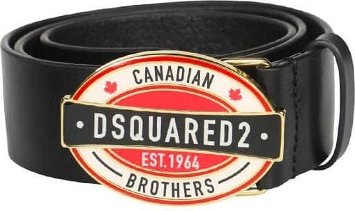 Dsquared2 Canadian Brothers Black Belt Black Zwart
