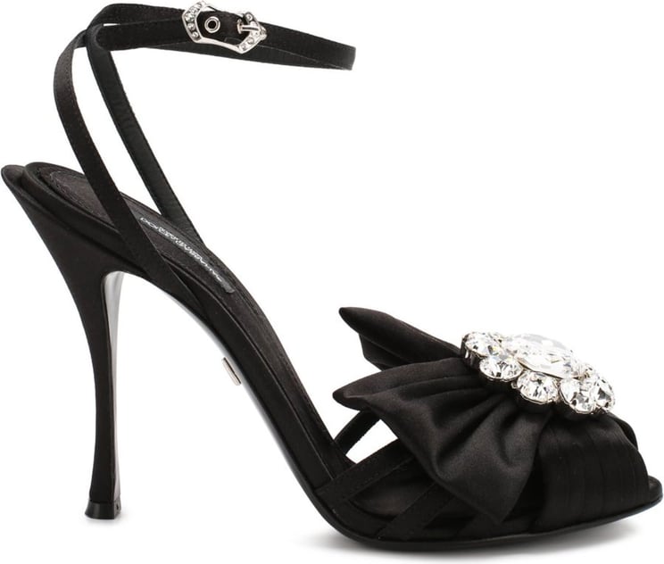 Dolce & Gabbana Dolce & Gabbana Bette Crystal Sandals Zwart