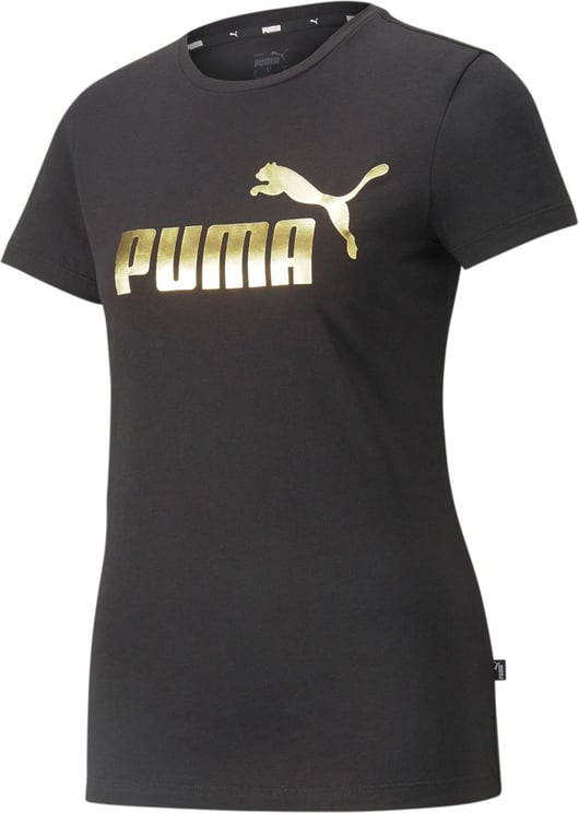 Puma T-shirt Woman Ess + Metallic Logo 848303.01 Zwart