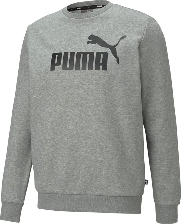 Puma Sweatshirt Man Ess Big Logo Crew Fl 586678.03 Grijs
