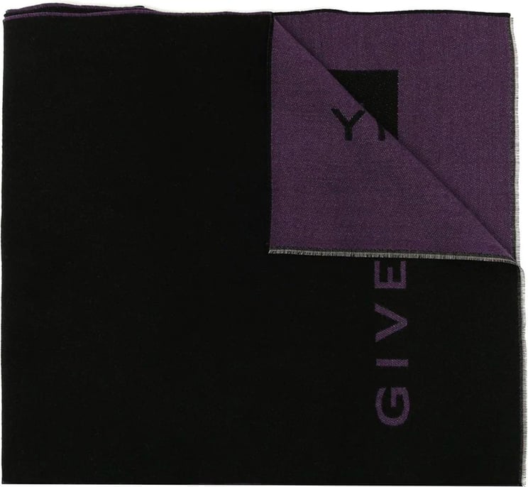 Givenchy Givenchy 4G Logo Knitted Scarf Zwart