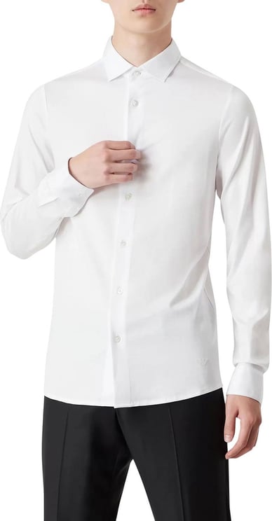Emporio Armani Stretch Shirt White Wit