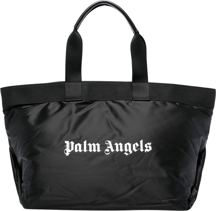 Palm Angels logo-print tote bag Zwart
