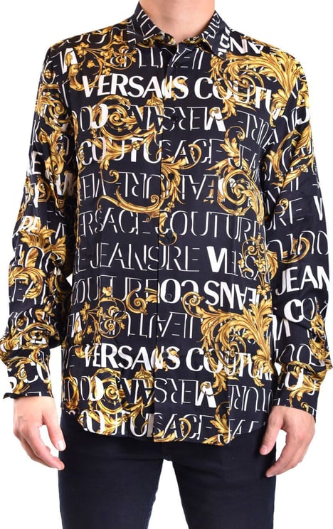Versace Jeans Couture Shirts Black Zwart
