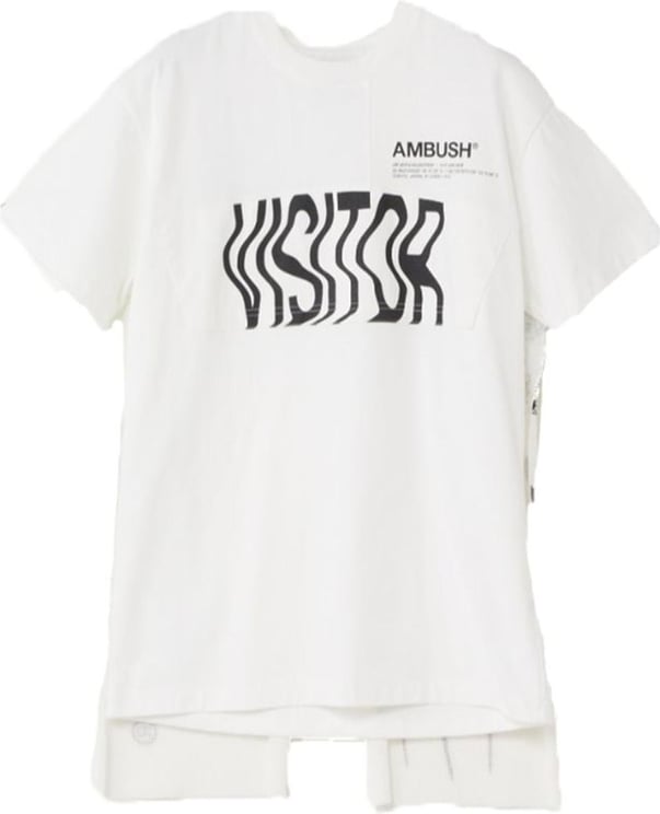 AMBUSH Ambush White Cape T-Shirt Wit