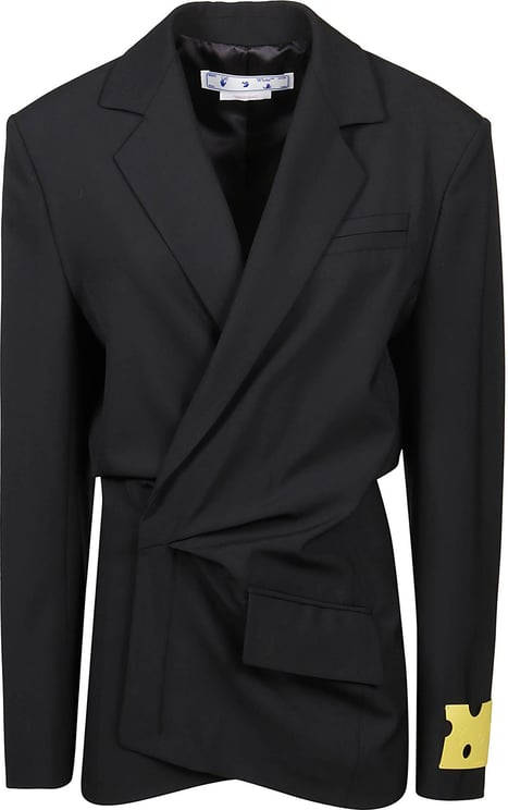OFF-WHITE Dry Wo Twist Blazer Dress Black Zwart