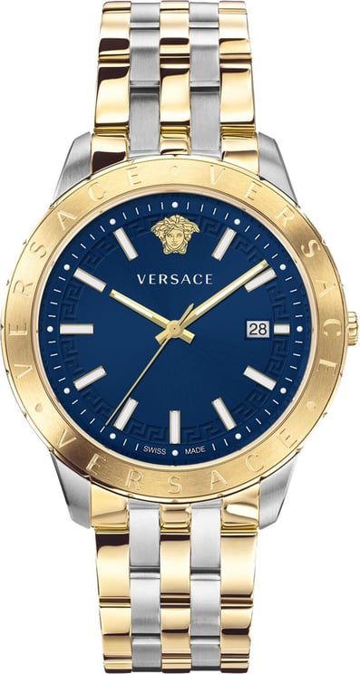 Versace VE2C00421 Univers heren horloge 43 mm Blauw