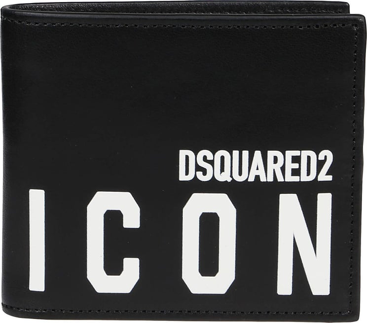 Dsquared2 Be Icon Wallet Black Zwart