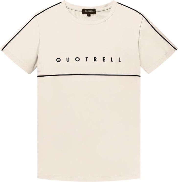 Quotrell Basic Striped T-Shirt | Sand Beige