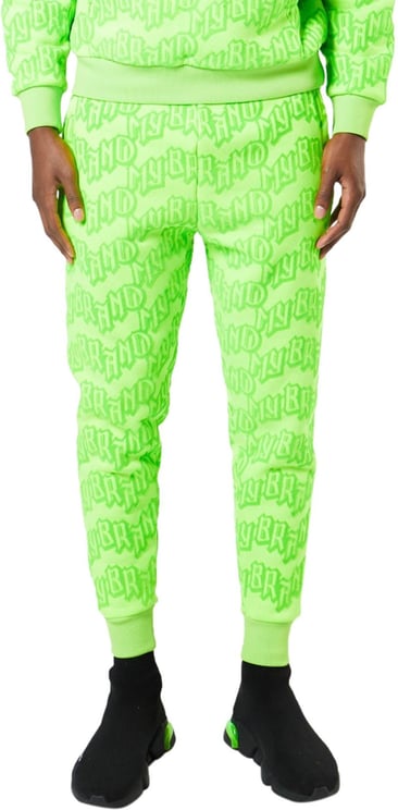 My Brand all over flock jogging pants Groen