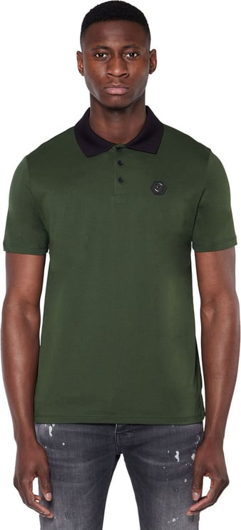 My Brand mb chest badge polo Groen