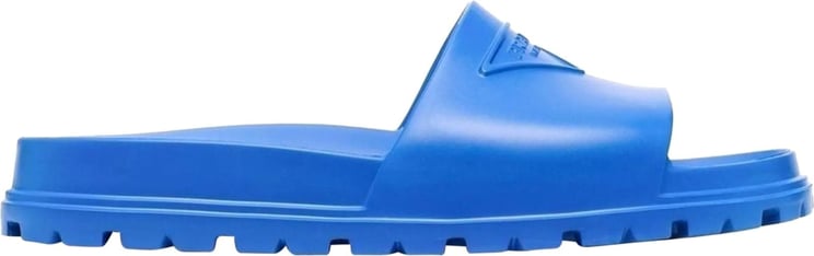 Prada Prada Open Toe Slides Blauw