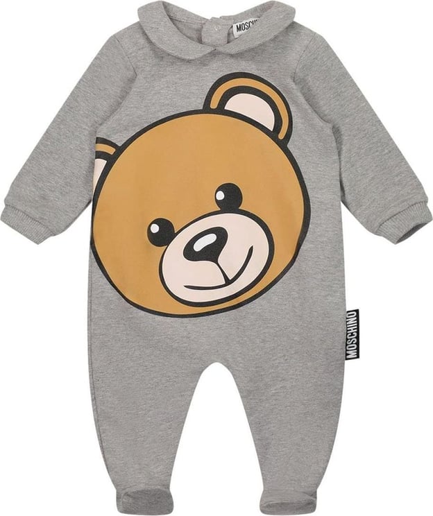 Moschino Moschino Baby Romper Suit Bear Grande Newborn Grijs