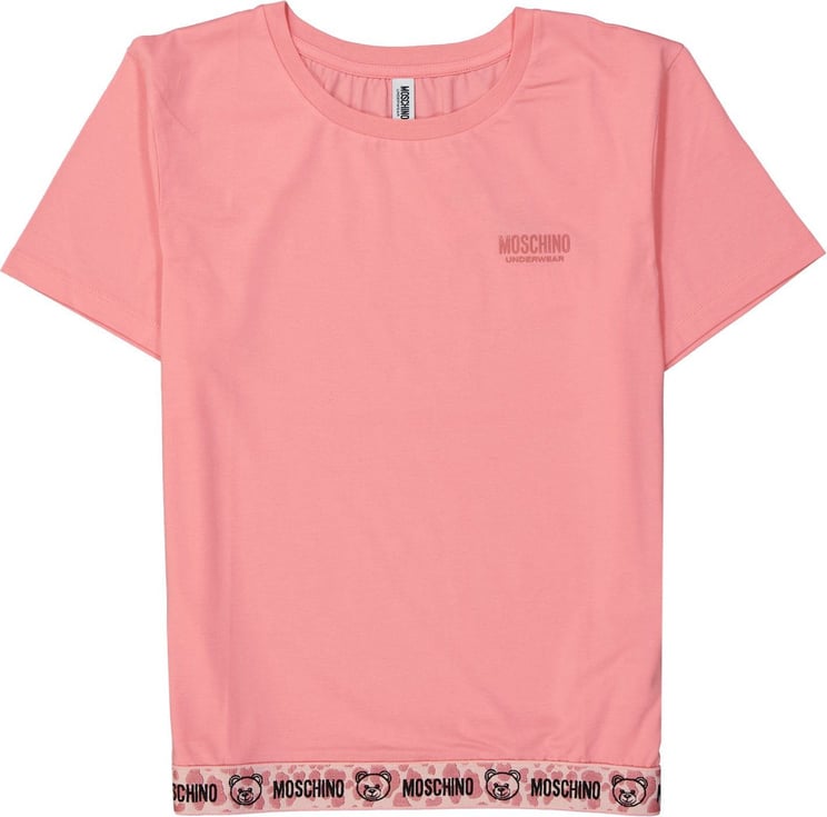 Moschino Moschino Underwear Cotton T-Shirt Roze