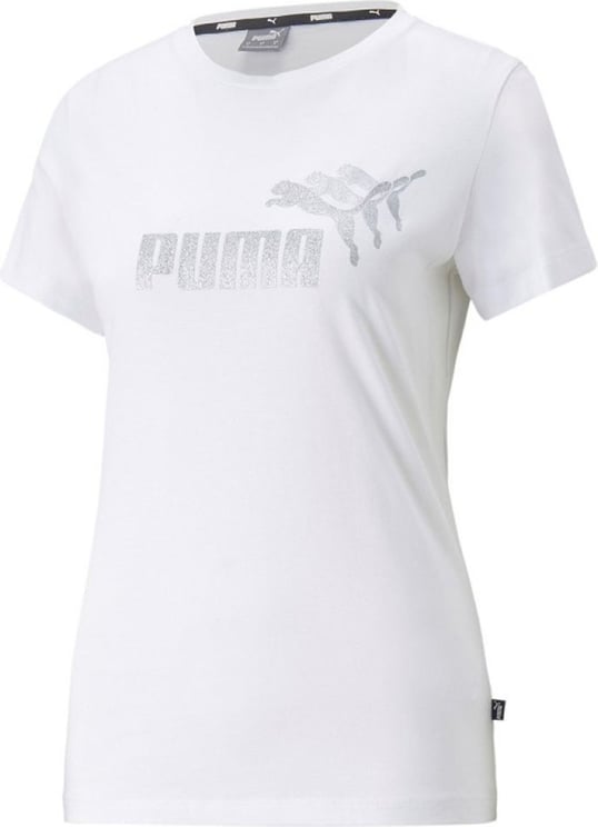 Puma T-shirt Woman Ess+metallic Spark Tee 674224.02 Wit