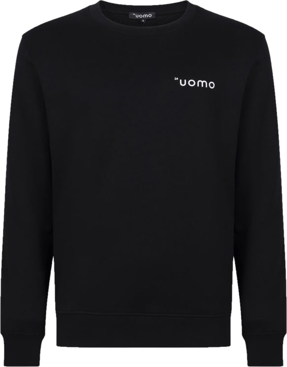 24 Uomo Basic Sweater Zwart Heren Zwart