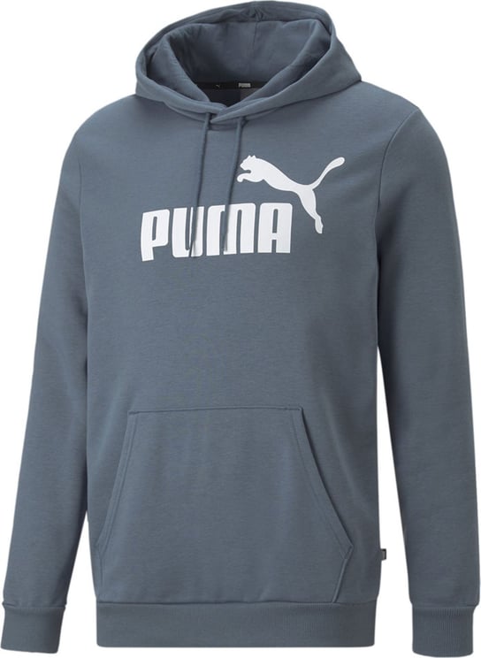Puma Sweatshirt Man Ess Big Logo Hoodie Fl 586687.10 Grijs
