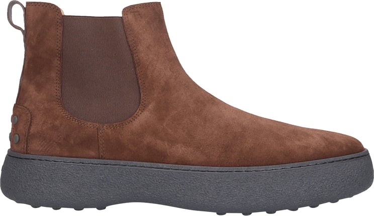 Tod's Ankle Boots Mj Suede Martino Bruin