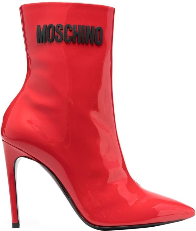 Moschino Boots Red Red Rood
