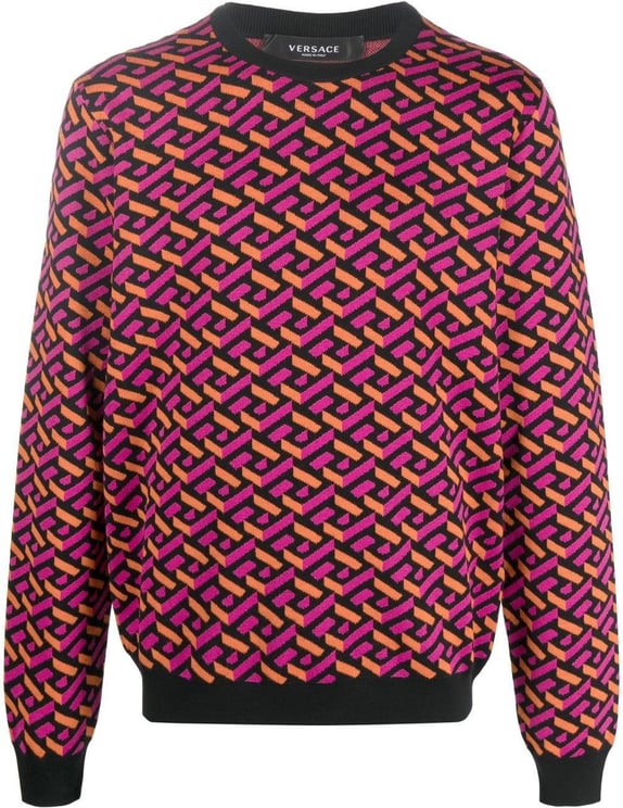 Versace Sweaters Magenta Purple Paars